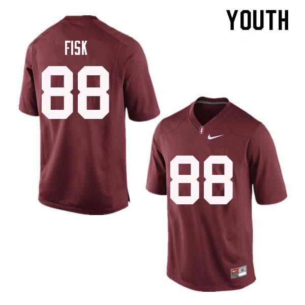 Youth Stanford Cardinal #88 Tucker Fisk College Football Jerseys Sale-Red